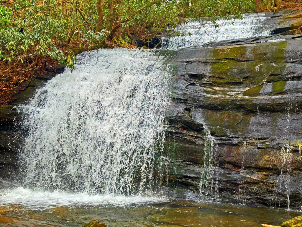 a view of the Long Creek falls