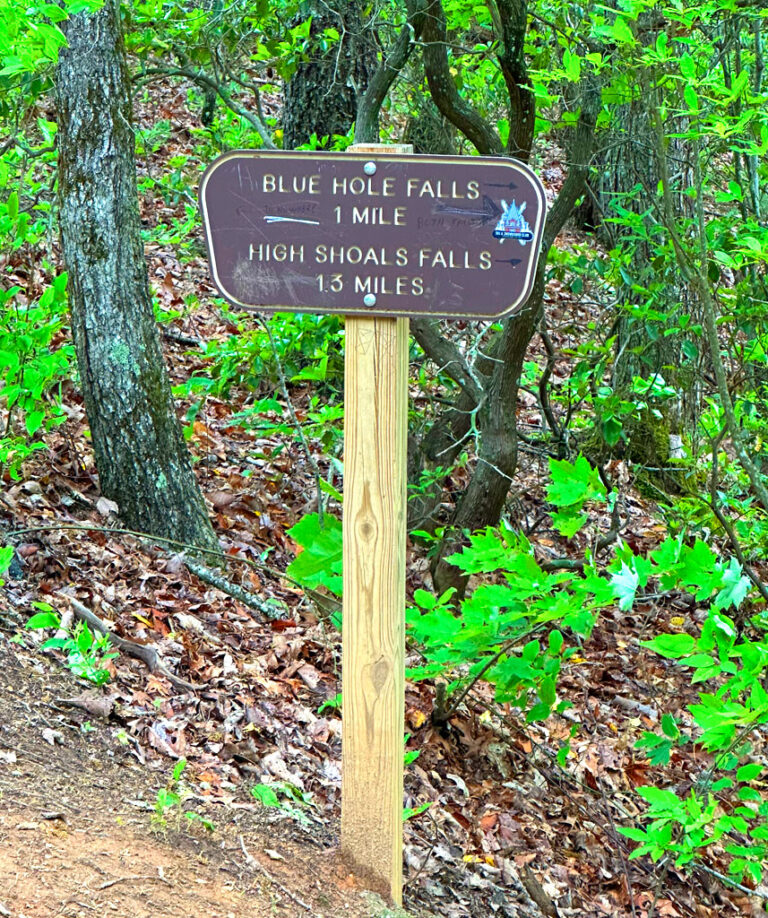 Georgia Mountain hiking trails and waterfalls