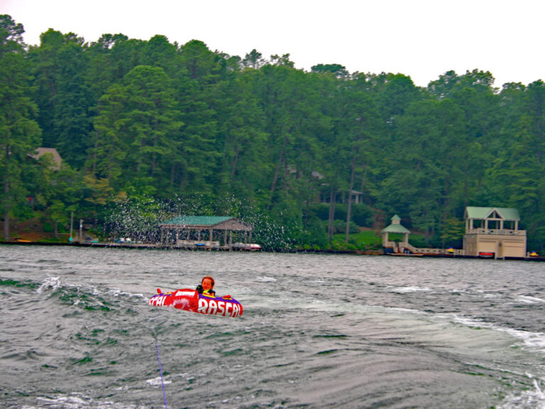 Having fun on the lake