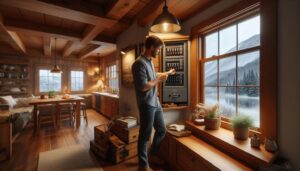 Electrical panel in a North Carolina or Georgia mountain home